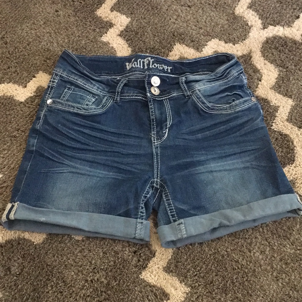 Sparkly jean shorts